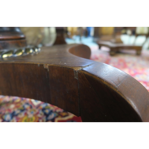 66A - A GEORGE IV ROSEWOOD OVAL BREAKFAST TABLE