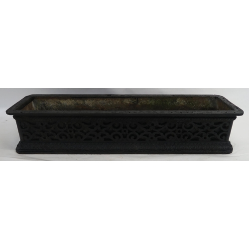 80 - A VICTORIAN CAST IRON TROUGH