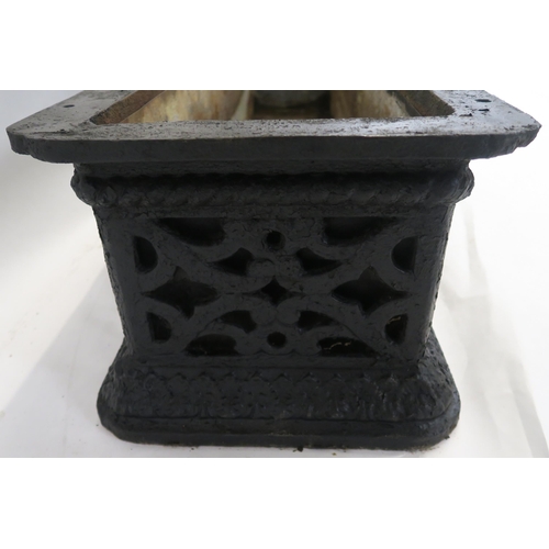 80 - A VICTORIAN CAST IRON TROUGH