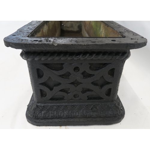 80 - A VICTORIAN CAST IRON TROUGH