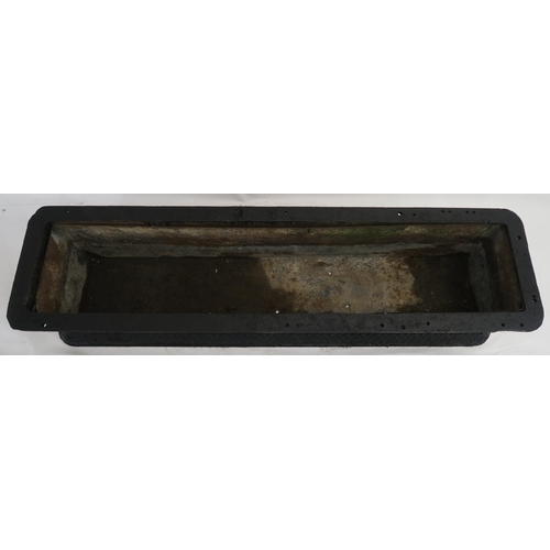 80 - A VICTORIAN CAST IRON TROUGH