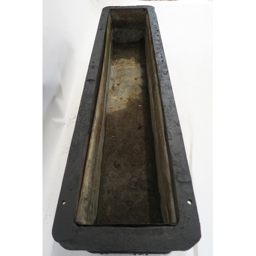 80 - A VICTORIAN CAST IRON TROUGH