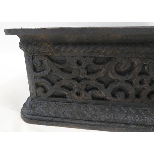 80 - A VICTORIAN CAST IRON TROUGH