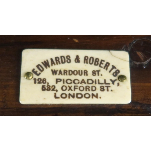 1 - AN EDWARDIAN EDWARDS AND ROBERTS SATINWOOD PEMBROKE TABLE