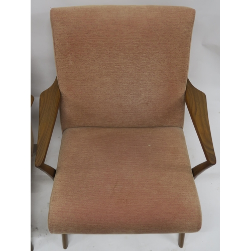 117 - A PAIR OF MID CENTURY ARMCHAIRS