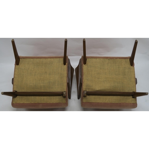 117 - A PAIR OF MID CENTURY ARMCHAIRS