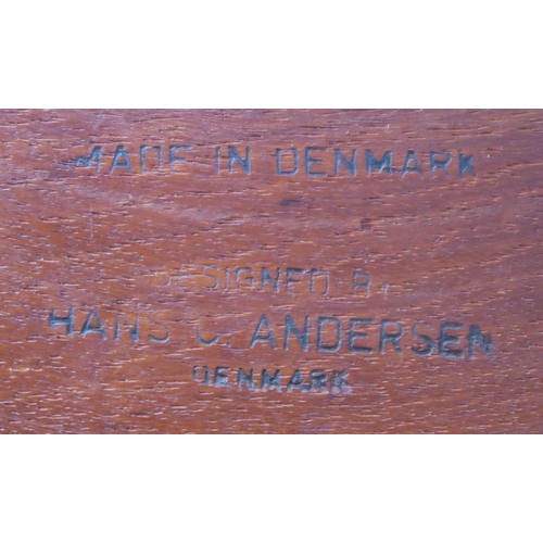 118 - A HANS C ANDERSEN MID CENTURY DANISH TEAK SIDE TABLE