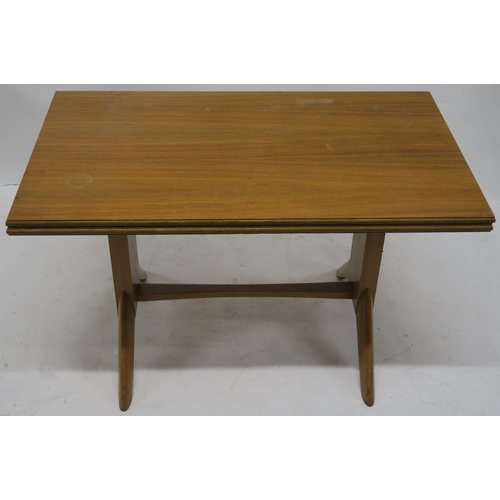 119 - A WILLIAM RENZ MID CENTURY CHERRY WOOD METAMORPHIC TABLE