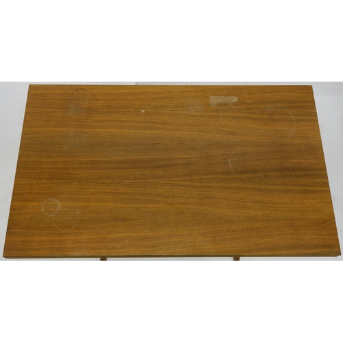 119 - A WILLIAM RENZ MID CENTURY CHERRY WOOD METAMORPHIC TABLE