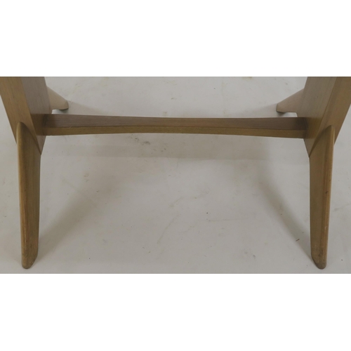 119 - A WILLIAM RENZ MID CENTURY CHERRY WOOD METAMORPHIC TABLE