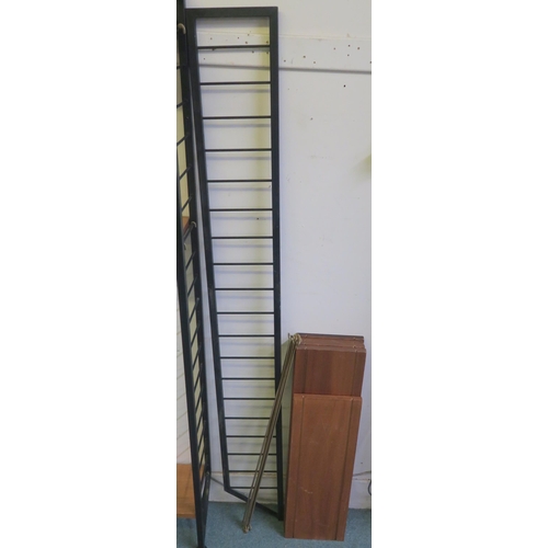 120 - FIVE BAYS OF STAPLES LADDERAX WALL SHELVING