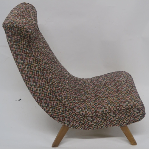 123 - AN AIRBORNE MID CENTURY LOUNGE CHAIR