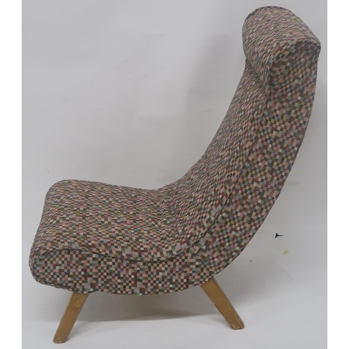 123 - AN AIRBORNE MID CENTURY LOUNGE CHAIR