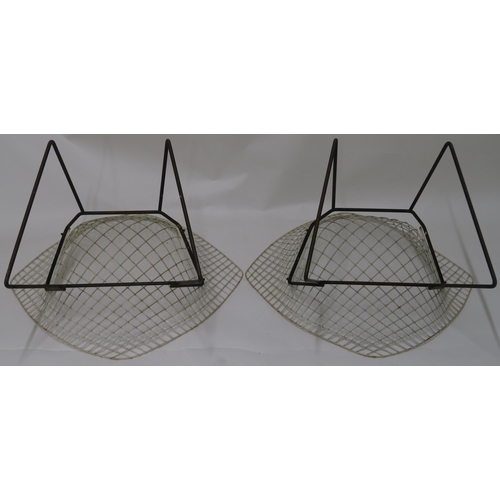 123A - A PAIR OF MID CENTURY HARRY BERTOIA DIAMOND CHAIRS