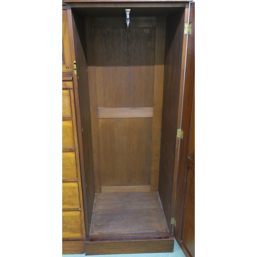 65A - A VICTORIAN MAHOGANY COMPACTUM WARDROBE