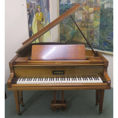 65B - A MAHOGANY BOUDOIR GRAND PIANO BY EHRBAR