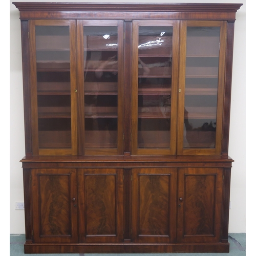 65C - A VICTORIAN MAHOGANY BOOKCASE