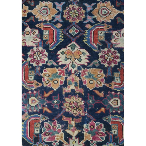 97 - AN INDIGO GROUND PERSIAN RUNNER