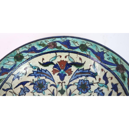 181 - A PERSIAN POLYCHROME DISH