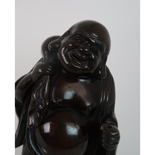 202 - A JAPANESE BRONZE MODEL OF HOTEI