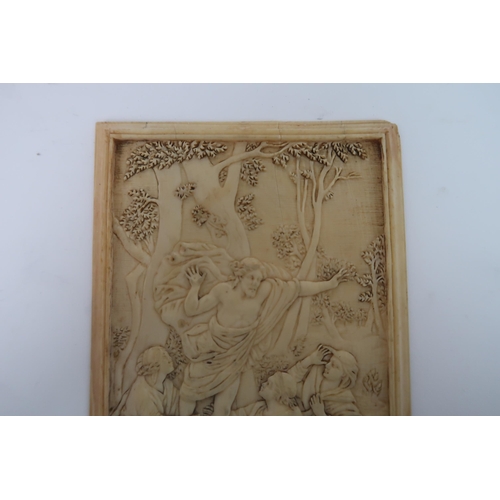 205 - AN 18TH/19TH CENTURY EUROPEAN IVORY PLAQUETTE