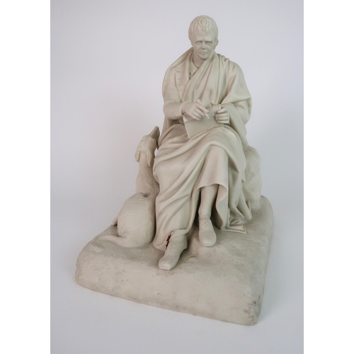 259 - SIR JOHN STEELL RSA (1804-1891) PARIAN FIGURE OF SIR WALTER SCOTT