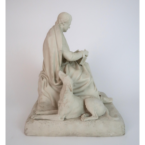 259 - SIR JOHN STEELL RSA (1804-1891) PARIAN FIGURE OF SIR WALTER SCOTT