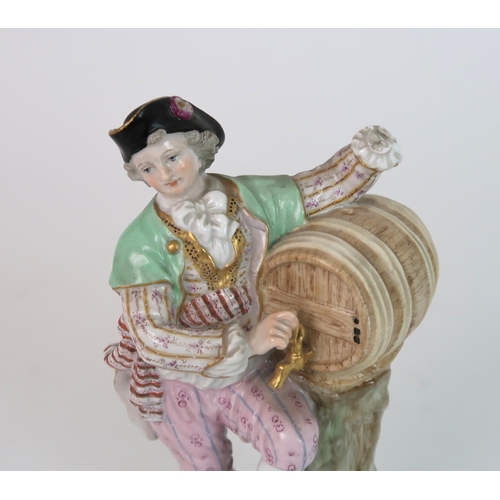 273 - A MEISSEN FIGURE OF A MAN