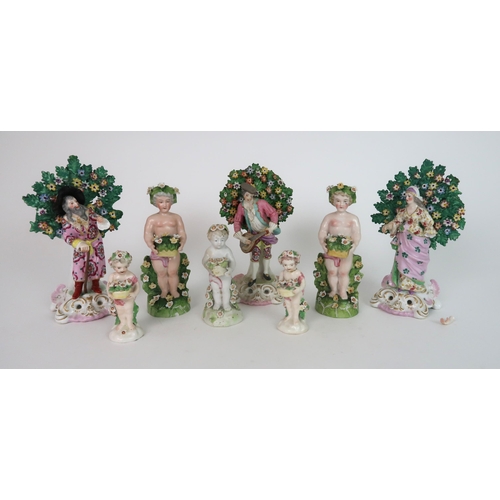 275 - THREE 19TH CENTURY SAMSON PORCELAIN CHELSEA DERBY FIGURES