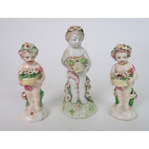 275 - THREE 19TH CENTURY SAMSON PORCELAIN CHELSEA DERBY FIGURES