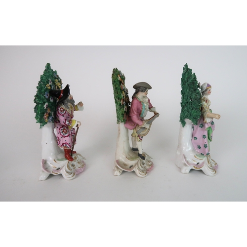 275 - THREE 19TH CENTURY SAMSON PORCELAIN CHELSEA DERBY FIGURES