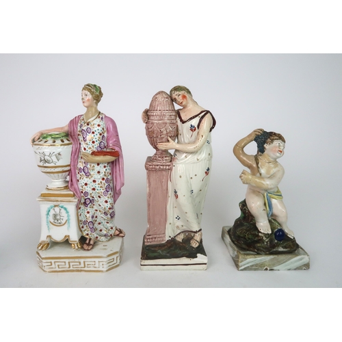 278 - TWO STAFFORDSHIRE PEARLWARE FIGURES