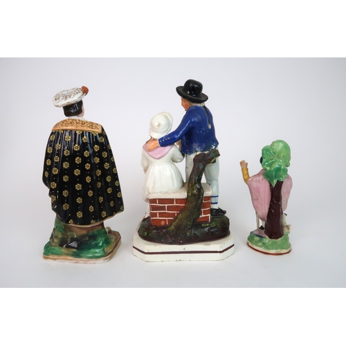 278 - TWO STAFFORDSHIRE PEARLWARE FIGURES