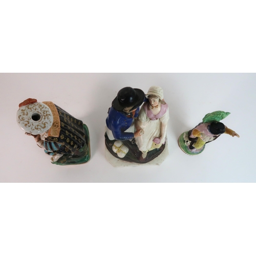 278 - TWO STAFFORDSHIRE PEARLWARE FIGURES