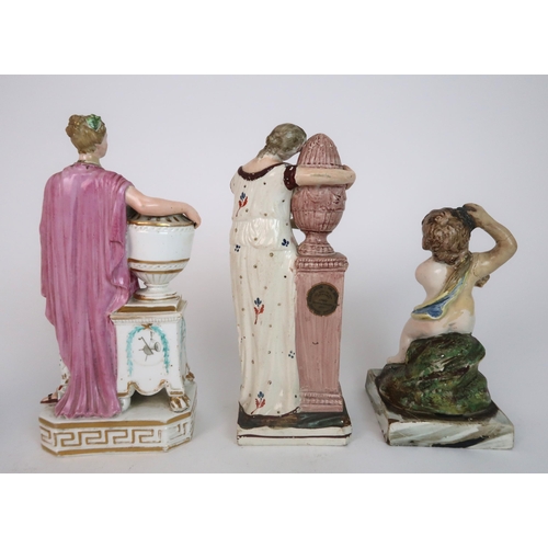 278 - TWO STAFFORDSHIRE PEARLWARE FIGURES