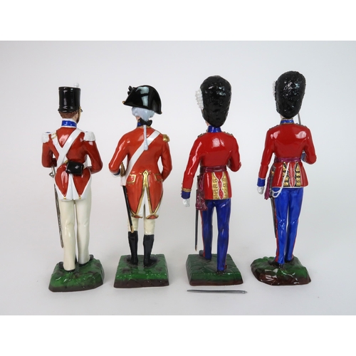 279 - FOUR SITZENDORF MILITARY FIGURES