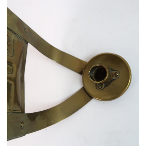 MARION HENDERSON WILSON (1869-1956) GLASGOW STYLE BRASS WALL SCONCE