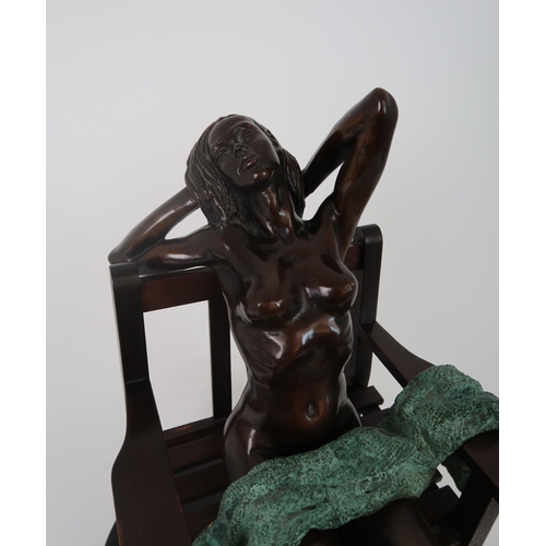 321 - RONALD CAMERON (1930-2013) - BRONZE FEMALE NUDE