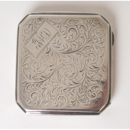 382 - AIRDRIEONIANS SCOTTISH CUP 1924: A SILVER CIGARETTE CASE PRESENTED TO JACK MACDOUGALL