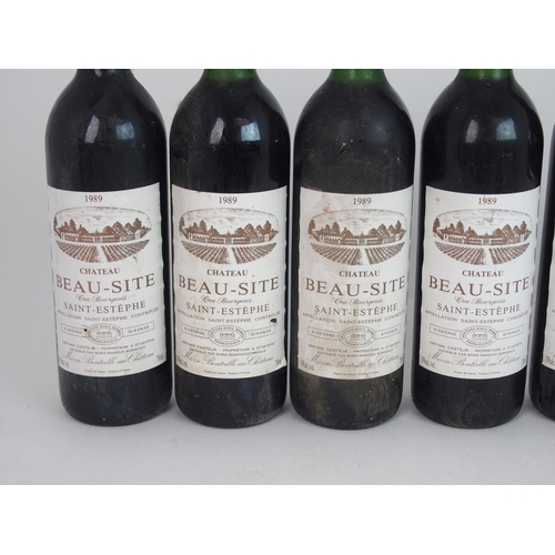 401 - ELEVEN BOTTLES OF CHATEAU BEAU-SITE  SAINT ESTEPHE  1989