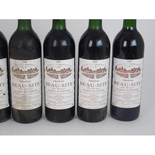 401 - ELEVEN BOTTLES OF CHATEAU BEAU-SITE  SAINT ESTEPHE  1989