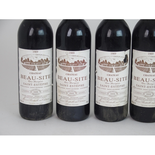 401 - ELEVEN BOTTLES OF CHATEAU BEAU-SITE  SAINT ESTEPHE  1989