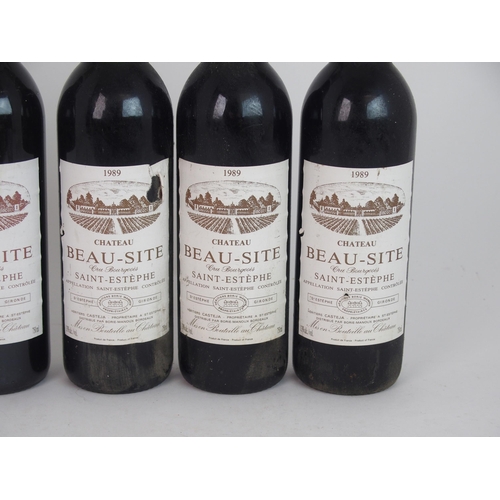 401 - ELEVEN BOTTLES OF CHATEAU BEAU-SITE  SAINT ESTEPHE  1989