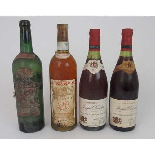 411 - TWO BOTTLES OF JOSEPH DROUHIN BOURGOGNE  1976