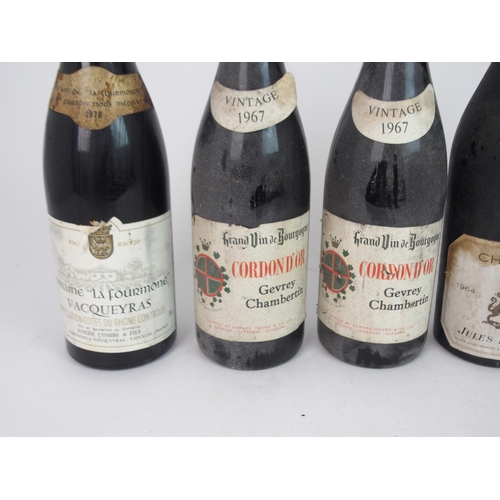 412 - TWO BOTTLES OF CORDON D'OR  GEVREY CHAMBERTIN  1967