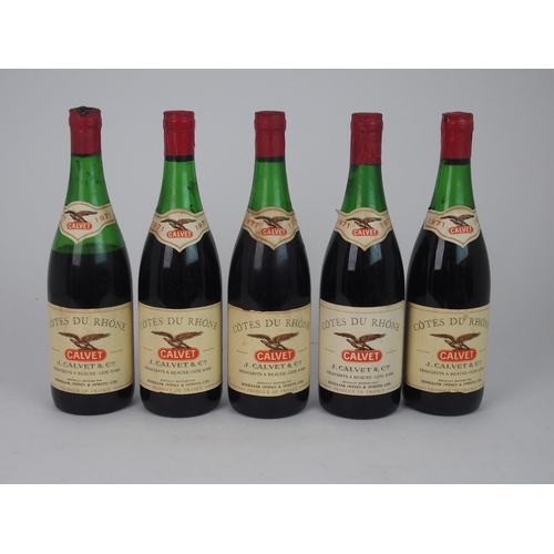 415 - THRITY-FIVE BOTTLES OF COTES DU RHONE  1971