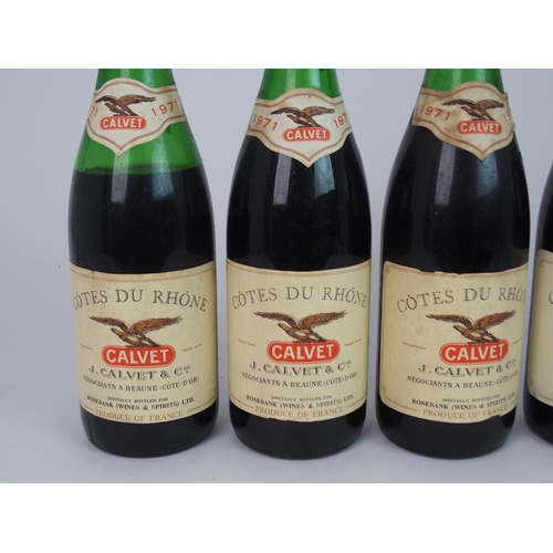 415 - THRITY-FIVE BOTTLES OF COTES DU RHONE  1971