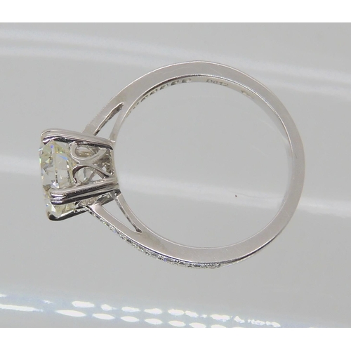 502 - AN 18CT WHITE GOLD DIAMOND SOLITAIRE RING