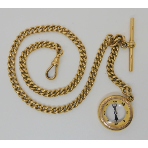 510 - AN 18CT GOLD FOB CHAIN