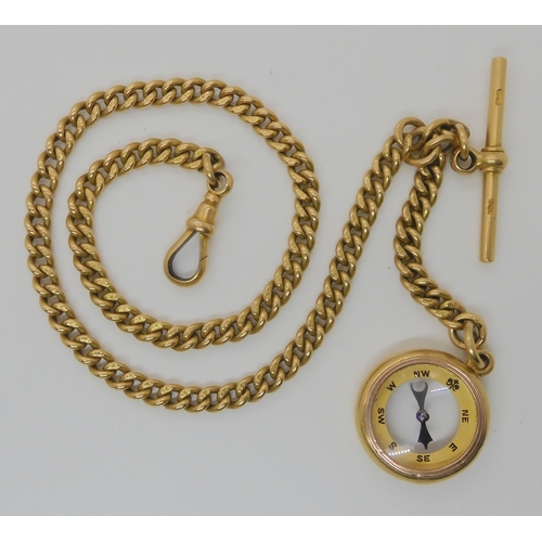 510 - AN 18CT GOLD FOB CHAIN